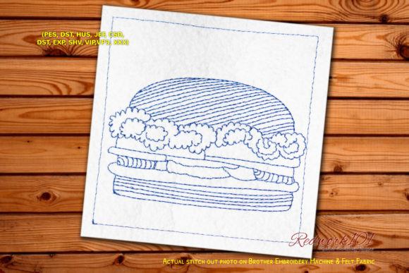 Burger Whopper Redwork Design: A Pro Review