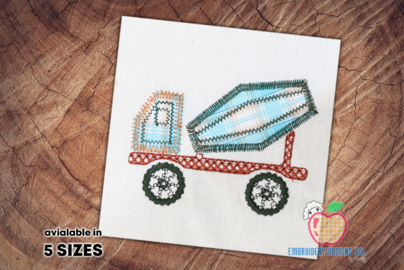 Cement Mixer Truck: A Bold Embroidery Review