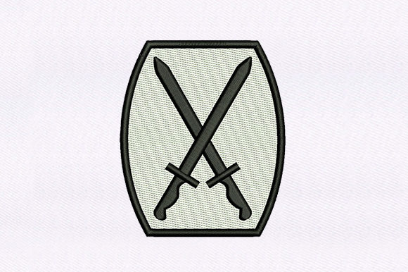 Crossed Blades: A Bold Choice for Holiday Embroidery