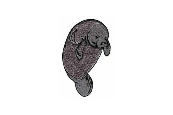 Manatee: A Joyful Embroidery Design for Small Business Merch