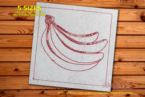 Organic Banana Redwork: A Craft Fair Seller's Review