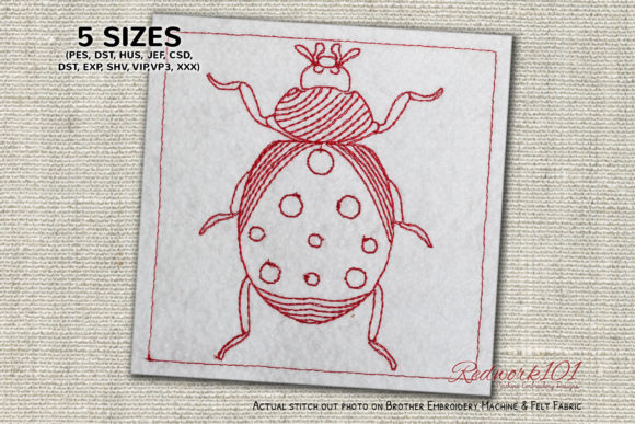 Spoted Coccinellidae Lineart: A Charming Embroidery Review