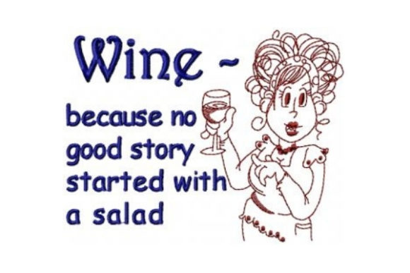 Wine Quote Embroidery: A Holiday Design Review